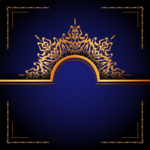 Fondo de arabesco mandala ornamental de lujo