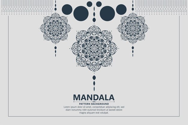 Fondo arabesco mandala plano