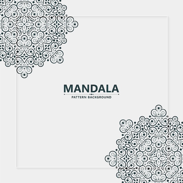 Fondo arabesco mandala plano