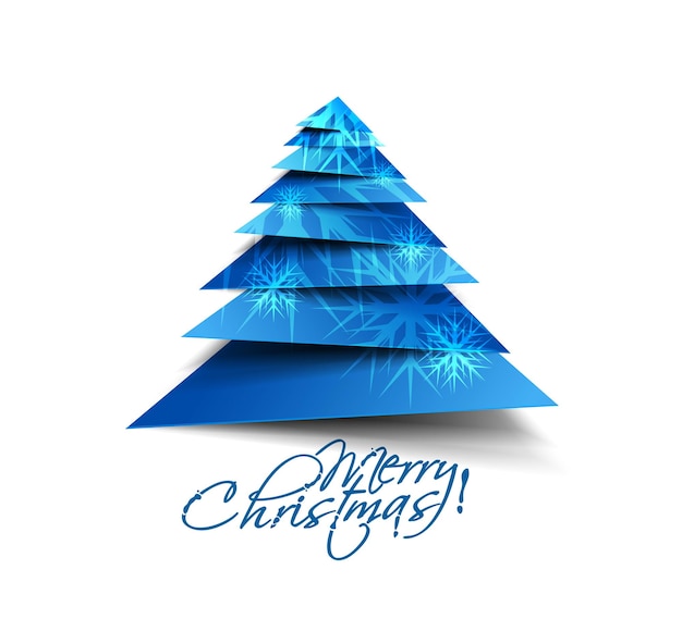 Fondo de árbol de Navidad abstracto moderno, ilustración vectorial.