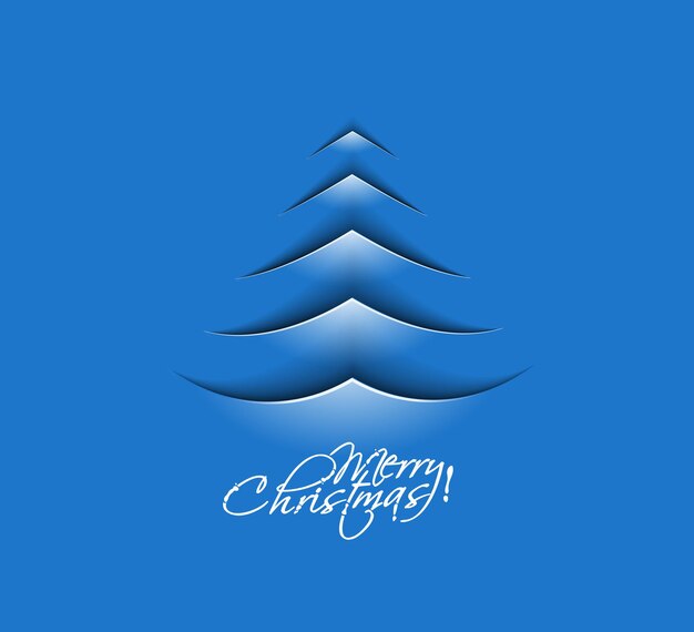 Fondo de árbol de Navidad abstracto moderno, ilustración vectorial.
