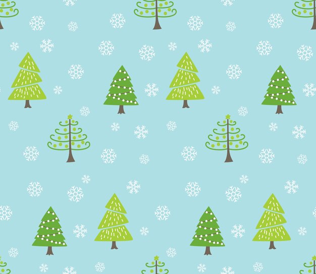 Fondo de árbol de Navidad con copo de nieve