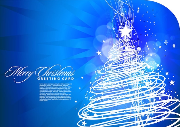 Fondo del árbol de Navidad, ilustración vectorial