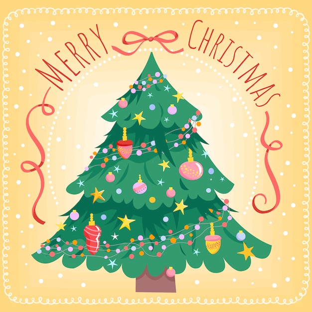 Fondo del arbol de navidad