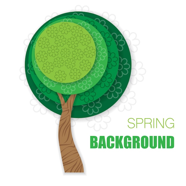 Fondo de árbol de primavera