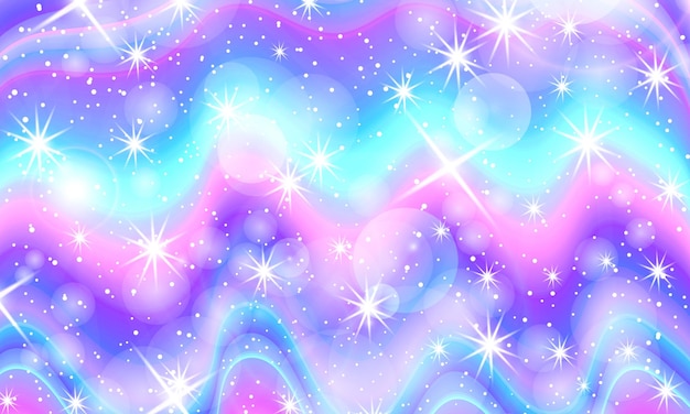 Fondo de arco iris holográfico Patrón de unicornio