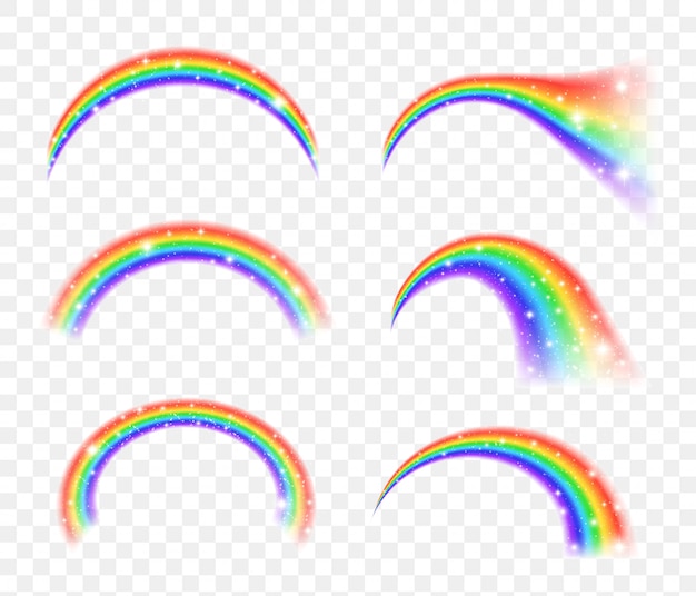 Fondo de arco iris realista