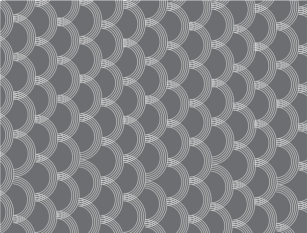 fondo de arco redondeado entrelazado blanco sin costura vectorial