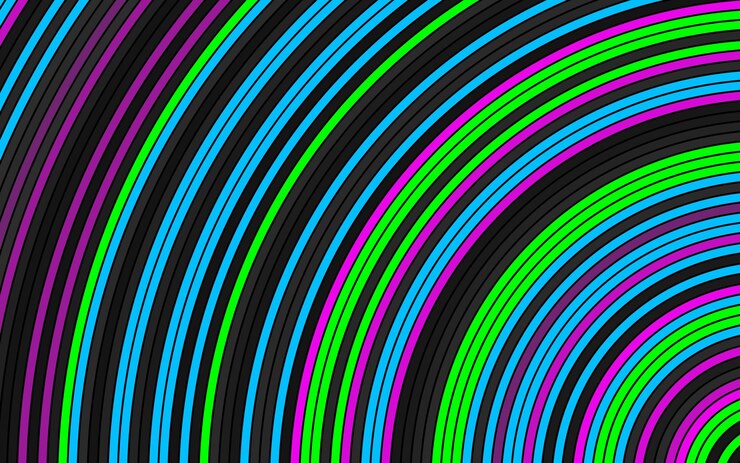 Vector fondo arqueado de colores brillantes ilustración vectorial de círculos de colores abstractos