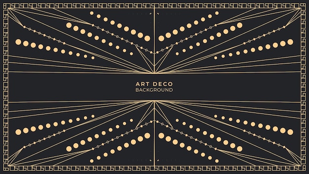 Vector fondo art deco