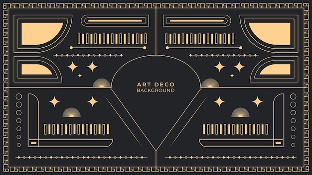 Vector fondo art deco