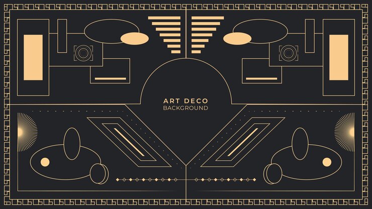 Vector fondo art deco