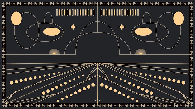 Vector fondo art deco