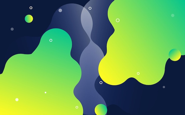 Fondo de arte abstracto 3d Manchas líquidas flotantes holográficas Metaballs de burbujas de jabón