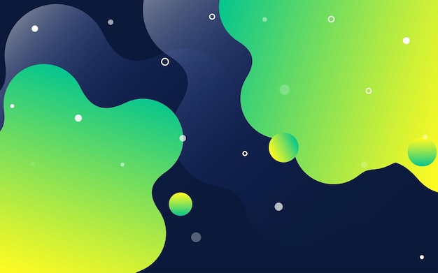 Fondo de arte abstracto 3d Manchas líquidas flotantes holográficas Metaballs de burbujas de jabón