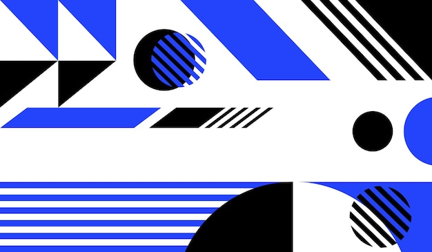 Fondo de arte abstracto negro blanco azul