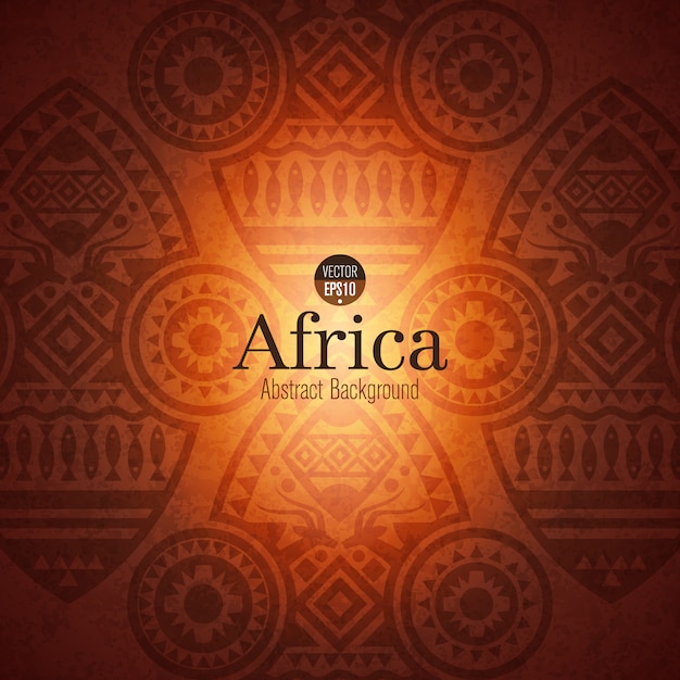 Vector fondo de arte africano tradicional