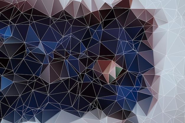 Fondo de arte cúbico poligonal