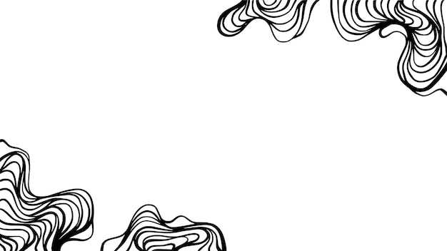 Fondo de arte de líneas abstractas