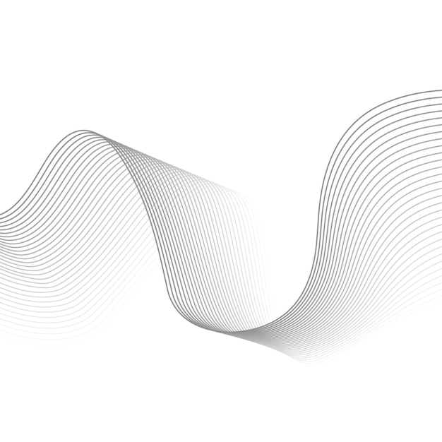 Fondo de arte de líneas onduladas abstractas o patrón ondulado y estilo de fondo de línea de arte web