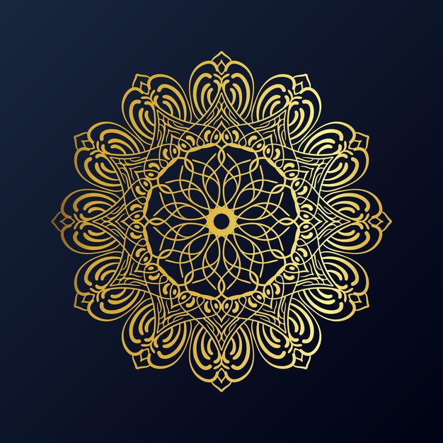 Fondo de arte de mandala vectorial