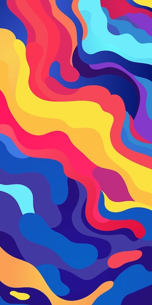 Fondo de arte moderno abstracto con una mezcla de colores veteados en papel tapiz de banner