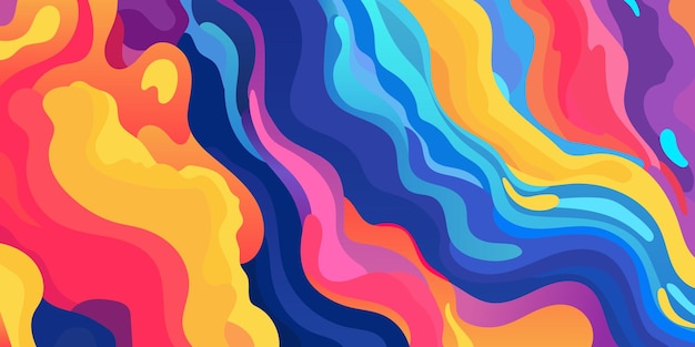 Fondo de arte moderno abstracto con una mezcla de colores veteados en papel tapiz de banner
