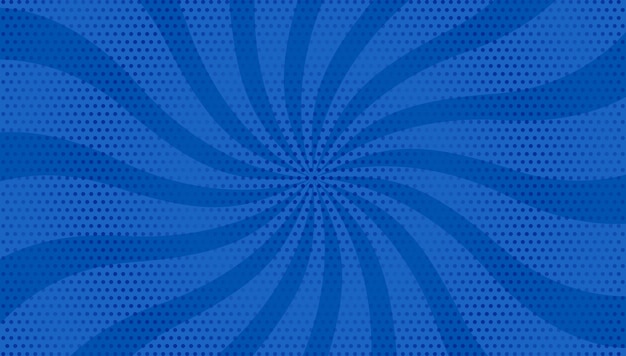 Fondo de arte pop azul con puntos de semitono