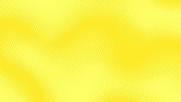 Fondo de arte pop retro punteado amarillo lima en estilo cómic