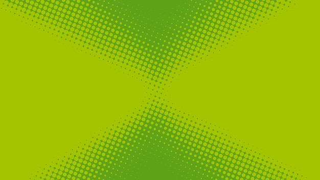 Vector fondo de arte pop retro punteado verde claro en estilo cómic