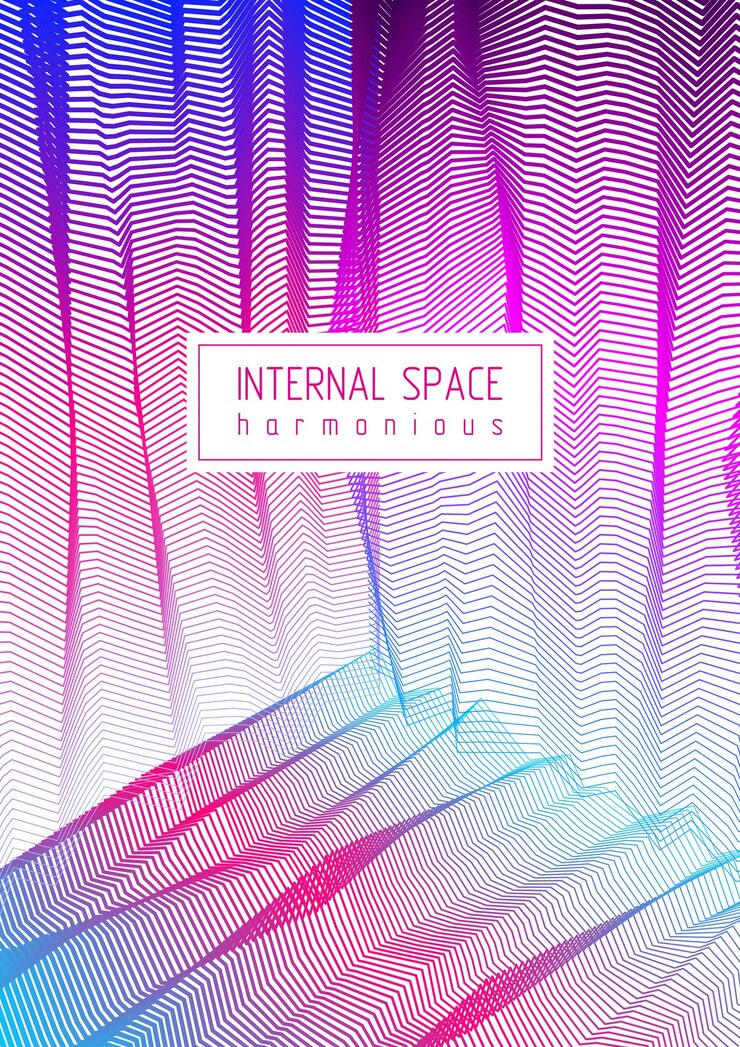 Vector fondo de arte surrealista ilusorio vectorial para el diseño como un surrealismo de viaje de drogas de alucinación, tendencia lineal 3d. fantástico arte op moderno psicodélico, ilusión óptica dimensional.