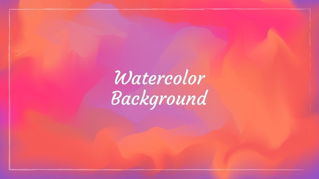 fondo artístico de acuarela naranja