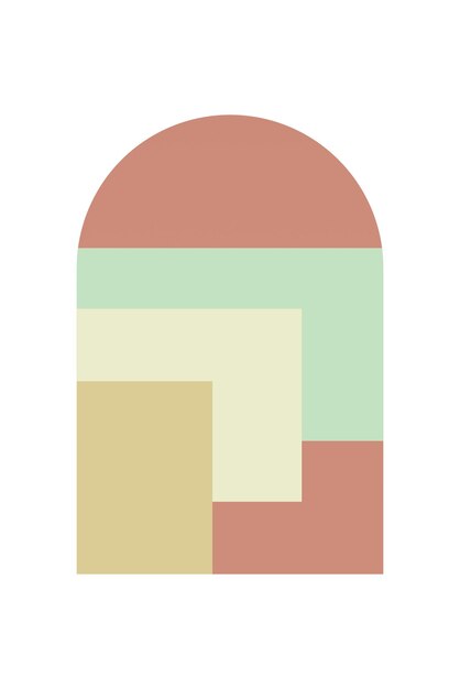 Fondo artístico de formas geométricas abstractas planas