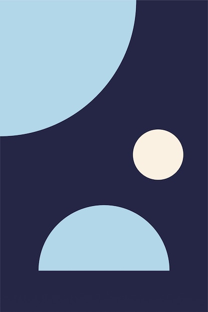 Fondo artístico de formas geométricas abstractas planas