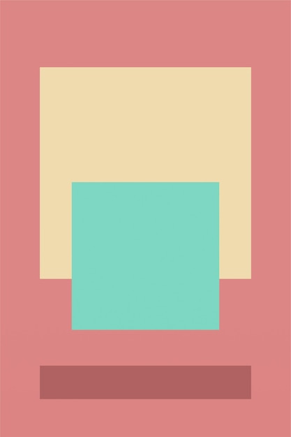 Fondo artístico de formas geométricas abstractas planas