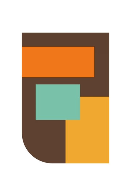 Fondo artístico de formas geométricas abstractas planas