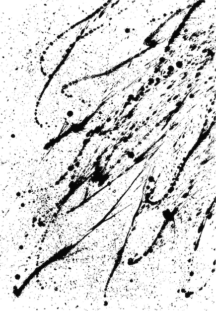 Fondo artístico pintado de símbolos y manchas de pintura Patrón abstracto grunge de textura de socorro Gotas que fluyen hacia abajo