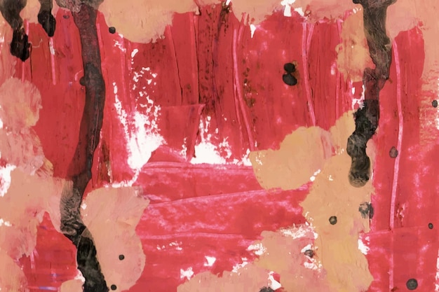 Fondo artístico de pintura abstracta rosa y negra