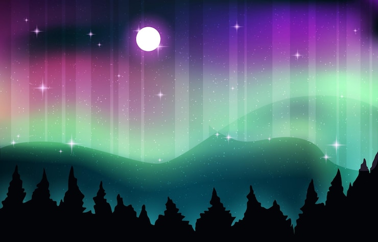 Vector fondo de aurora