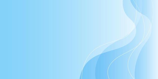 Fondo azul abstracto Bandera de olas de agua Día Mundial del Agua Ilustración vectorial