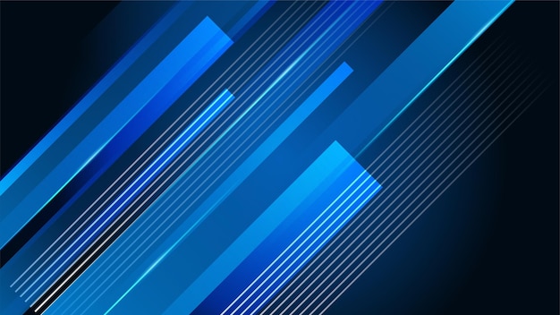 Vector fondo azul abstracto con un concepto futurista