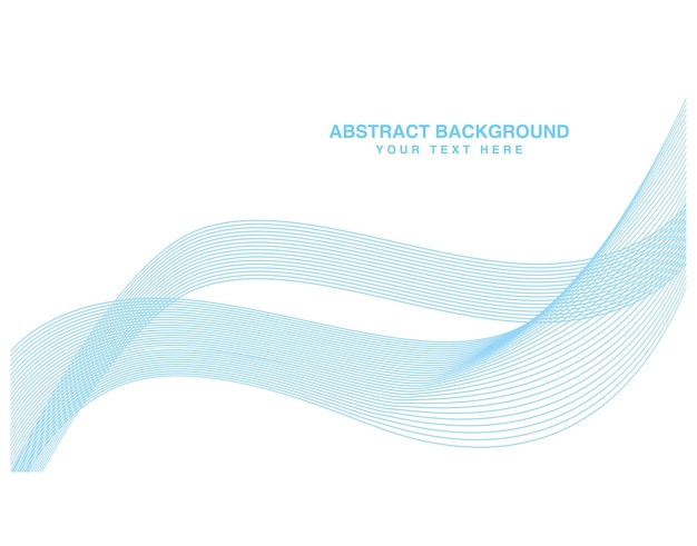 Fondo azul abstracto diseño creativo ilustración vectorial libre vector de onda colorida