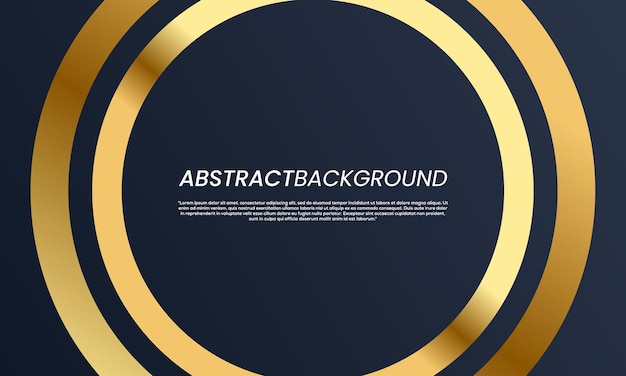 El fondo azul abstracto y el elemento Golden Line se combinan con un diseño de fondo elegante y lujoso