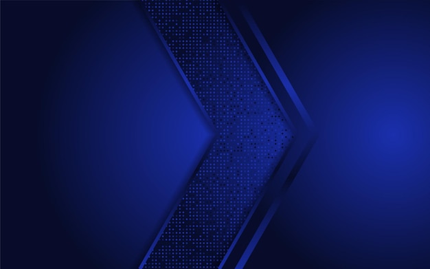 Fondo azul abstracto con forma dinámica