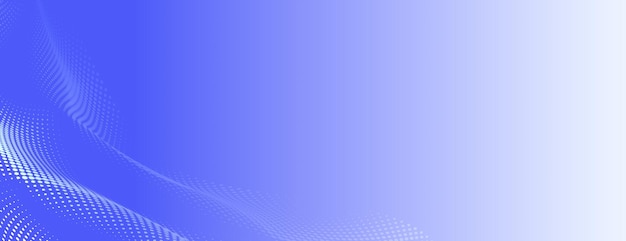 Fondo azul abstracto con gradiente y textura punteada Fondo de onda vectorial de medio tono