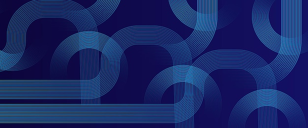 fondo azul abstracto con líneas geométricas brillantes