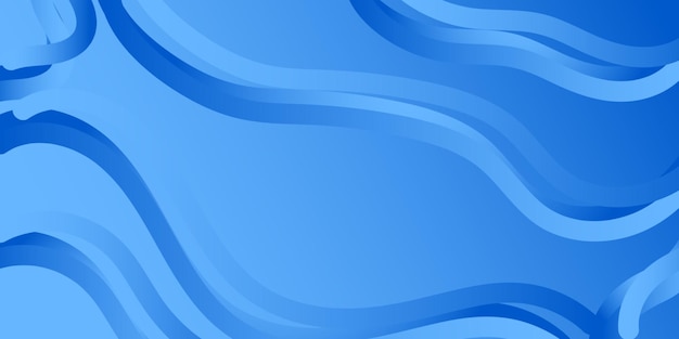 Fondo azul abstracto con líneas de gradiente ilustración vectorial de plantilla simple