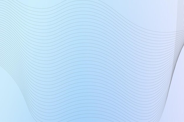 Fondo azul abstracto con líneas onduladas Ilustración vectorial para su diseño