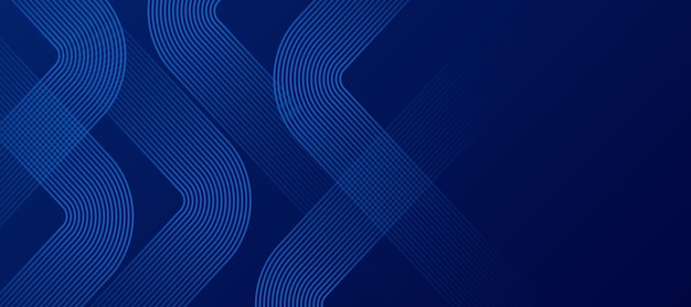 Fondo azul abstracto con líneas onduladas