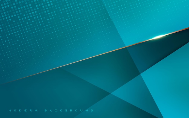 Fondo azul abstracto de lujo con efecto de línea dorada diagonal